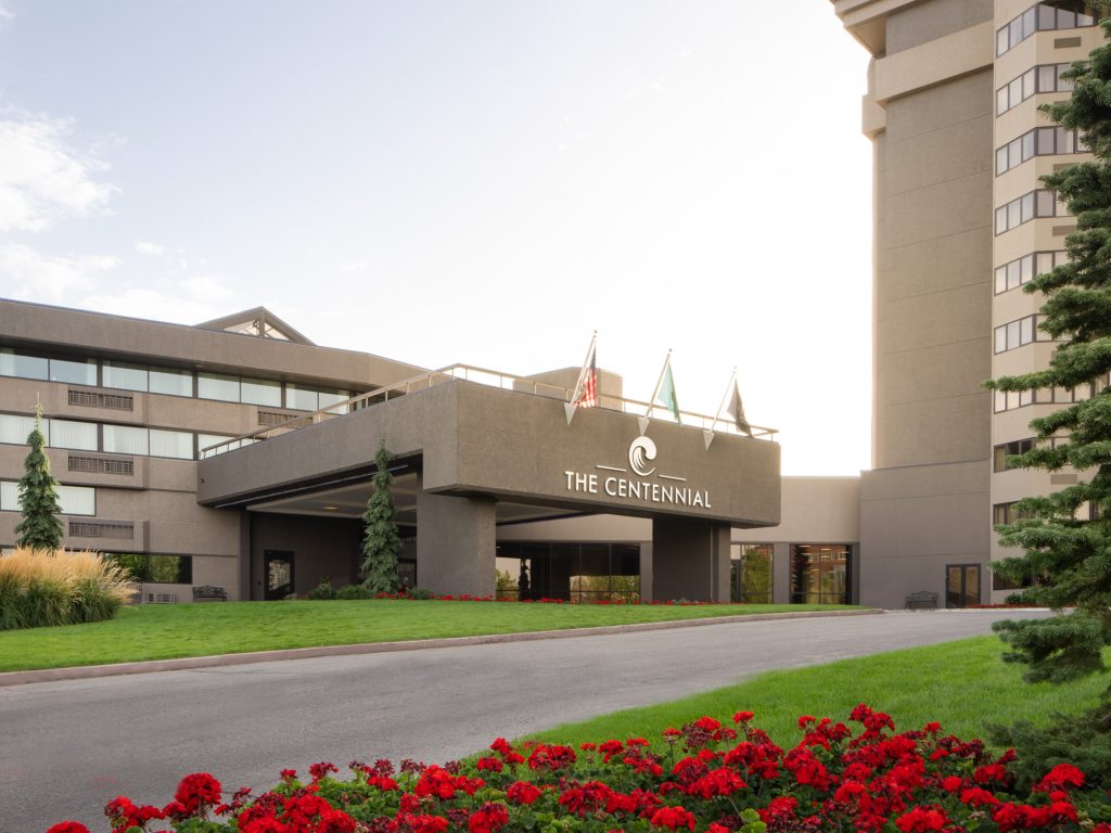 Exterior entrance of The Centennial Hotel in Spokane